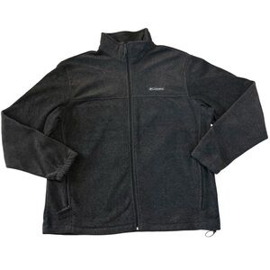 Columbia Full Zip Fleece Jacket In Charcoal Grey Size XL
